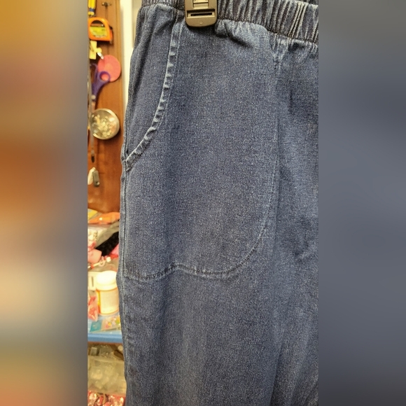 Faded Glory Blue Denim 28" Inseam 18/20 Average Stretch Elastic 32" Waist - Picture 2 of 5